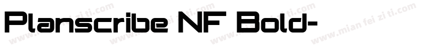 Planscribe NF Bold字体转换